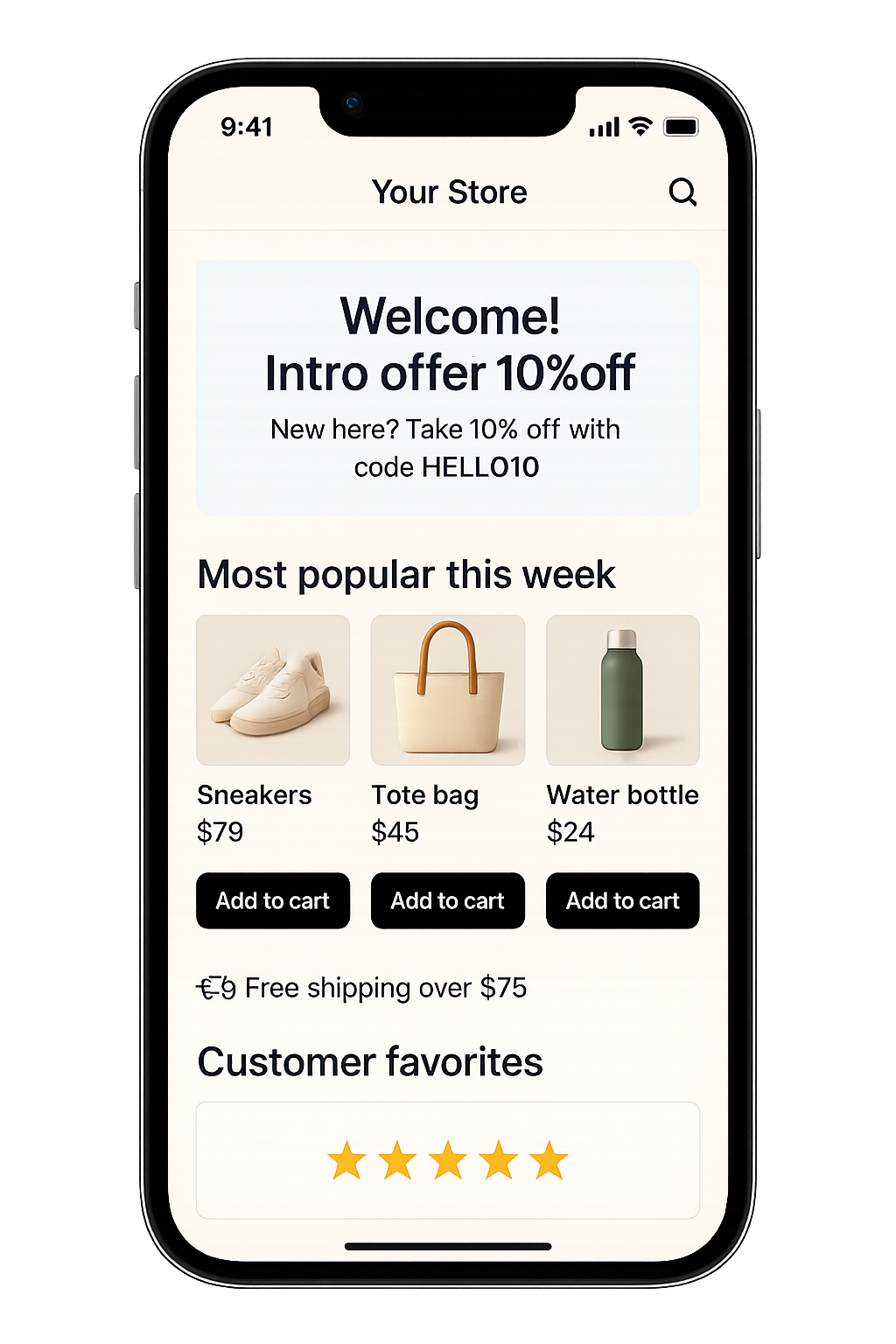 New visitor experience