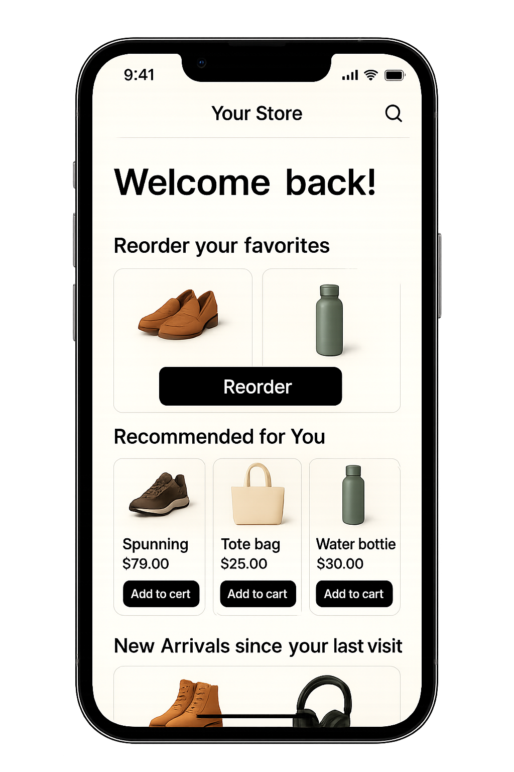 Returning visitor experience